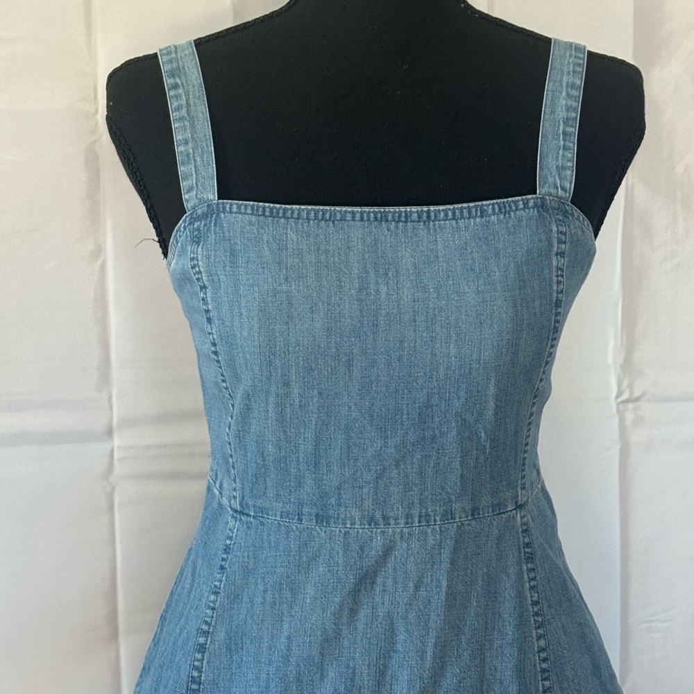 GAP Denim Blue Mini Dress - Picture 2 of 6